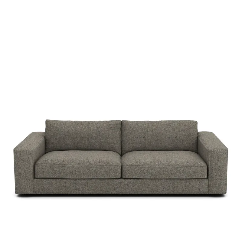 Καναπές με τουίντ ταπετσαρία Μ105xΠ217xΥ78cm