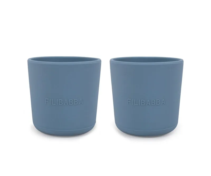 Filibabba Silicone Cup 2 Pack - Powder Blue