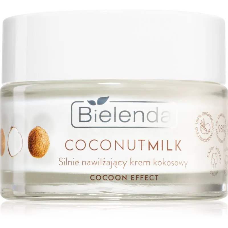 Bielenda Coconut Milk ενυδατική κρέμα για πρόσωπο με ινδοκάρυδο 50 ml