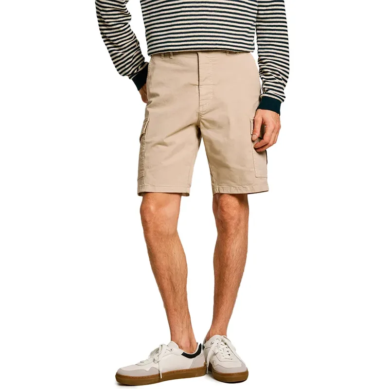 Pepe Jeans Ανδρική Βερμούδα Seasonal Cargo Short PM801179-833 Μπεζ