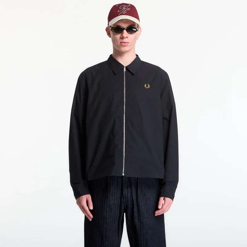 Μπουφάν Fred Perry Poplin Overshirt Black L