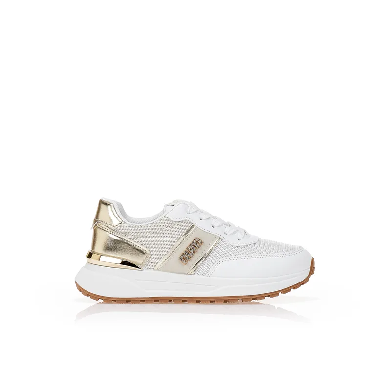 Sneakers δερματίνη με διάτρητο σχέδιο ΧΡΥΣΟ