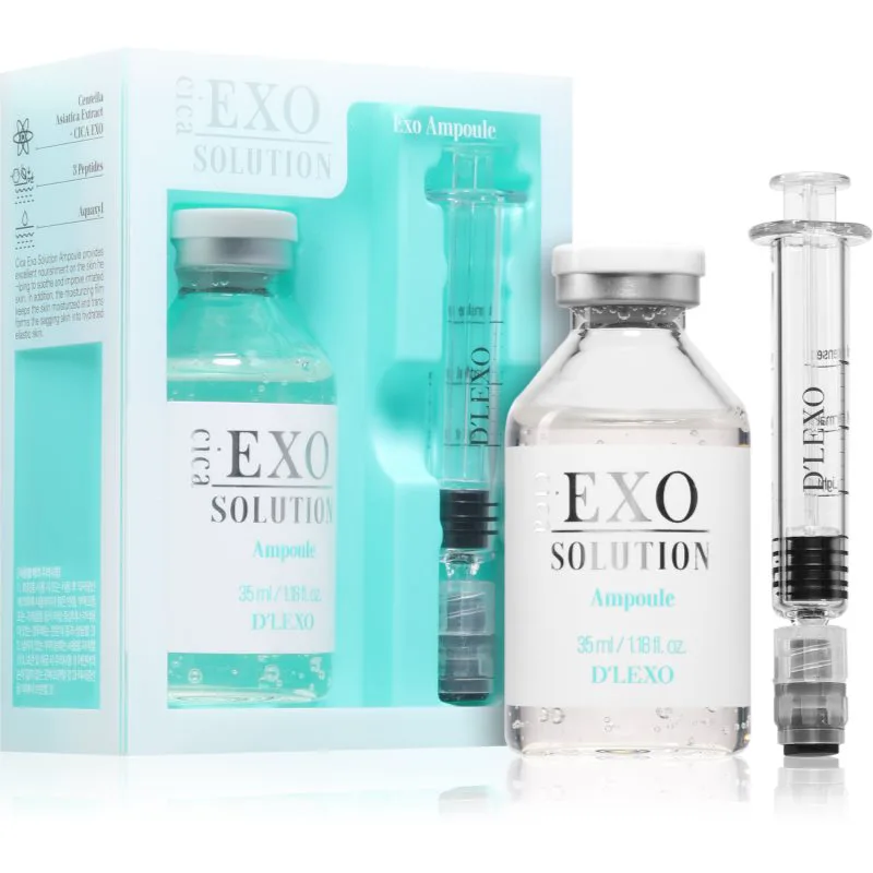 Dermaline D'LEXO Cica EXO Solution Ampoule ενυδατικός και καταπραϋντικός ορός με αντιρυτιδικά αποτέλεσματα 35 ml