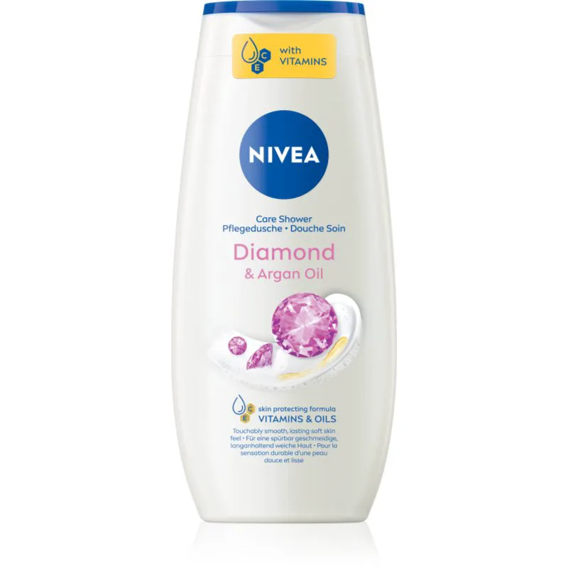 NIVEA Diamond & Argan Oil περιποιητικό τζελ ντους 250 ml