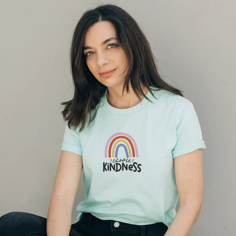 Kindness - Organic Vegan T-Shirt Unisex - Μέντα - XL