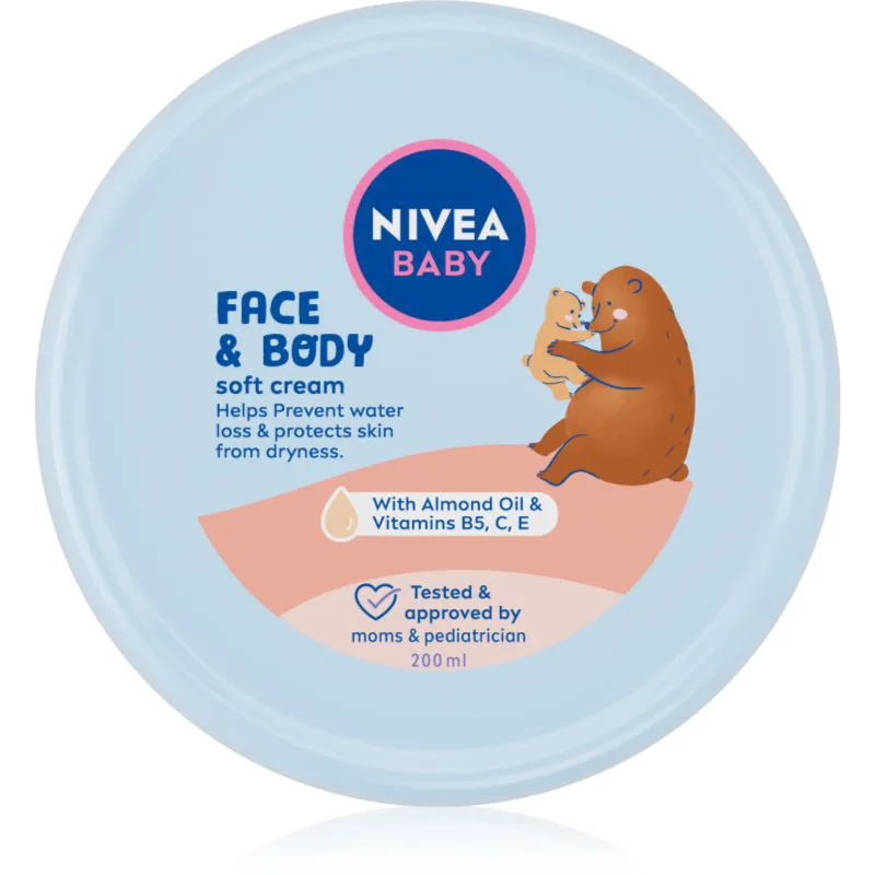 NIVEA BABY Soft ενυδατική κρέμα Για πρόσωπο και σώμα 200 ml