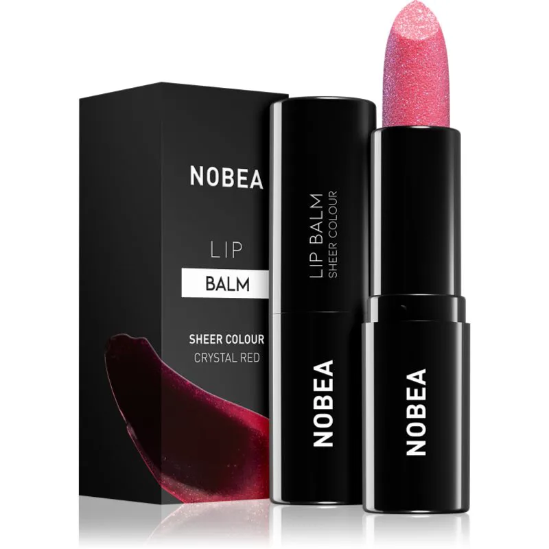 NOBEA Day-to-Day Lip Balm ενυδατικό βάλσαμο για τα χείλη απόχρωση Crystal red 3 γρ