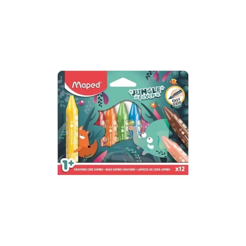 Κηρομπογιές Maped Jungle Fever Wax 12 Χρώματα