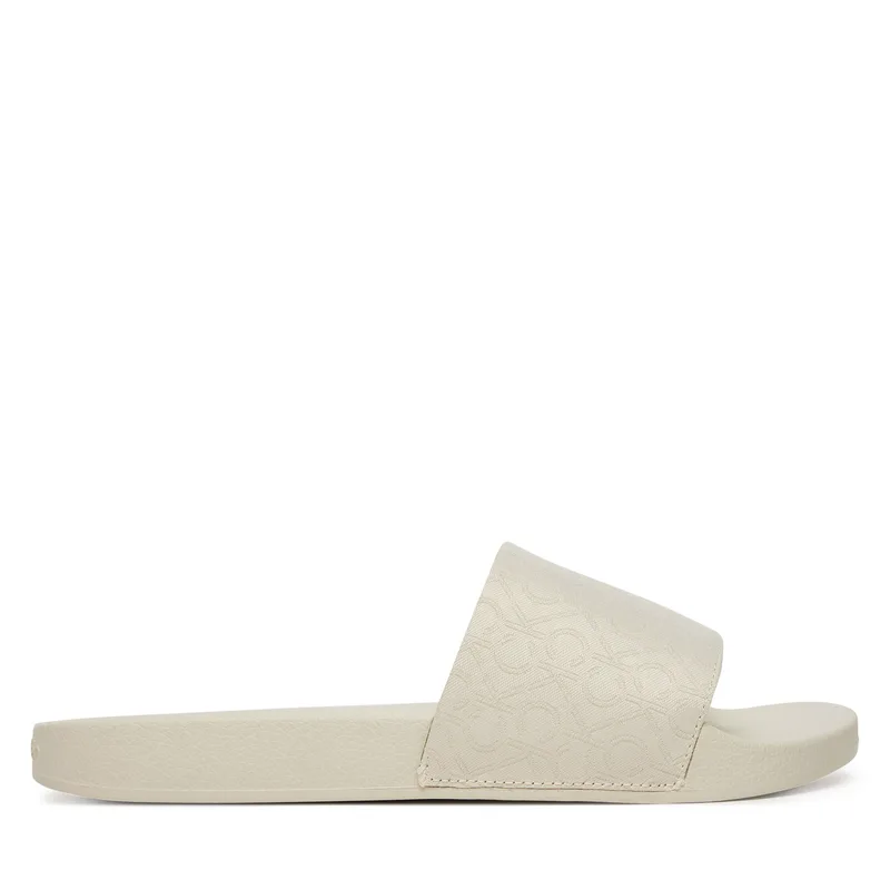 Παντόφλες Calvin Klein Pool Slide - Jacq HW0HW02420 Εκρού