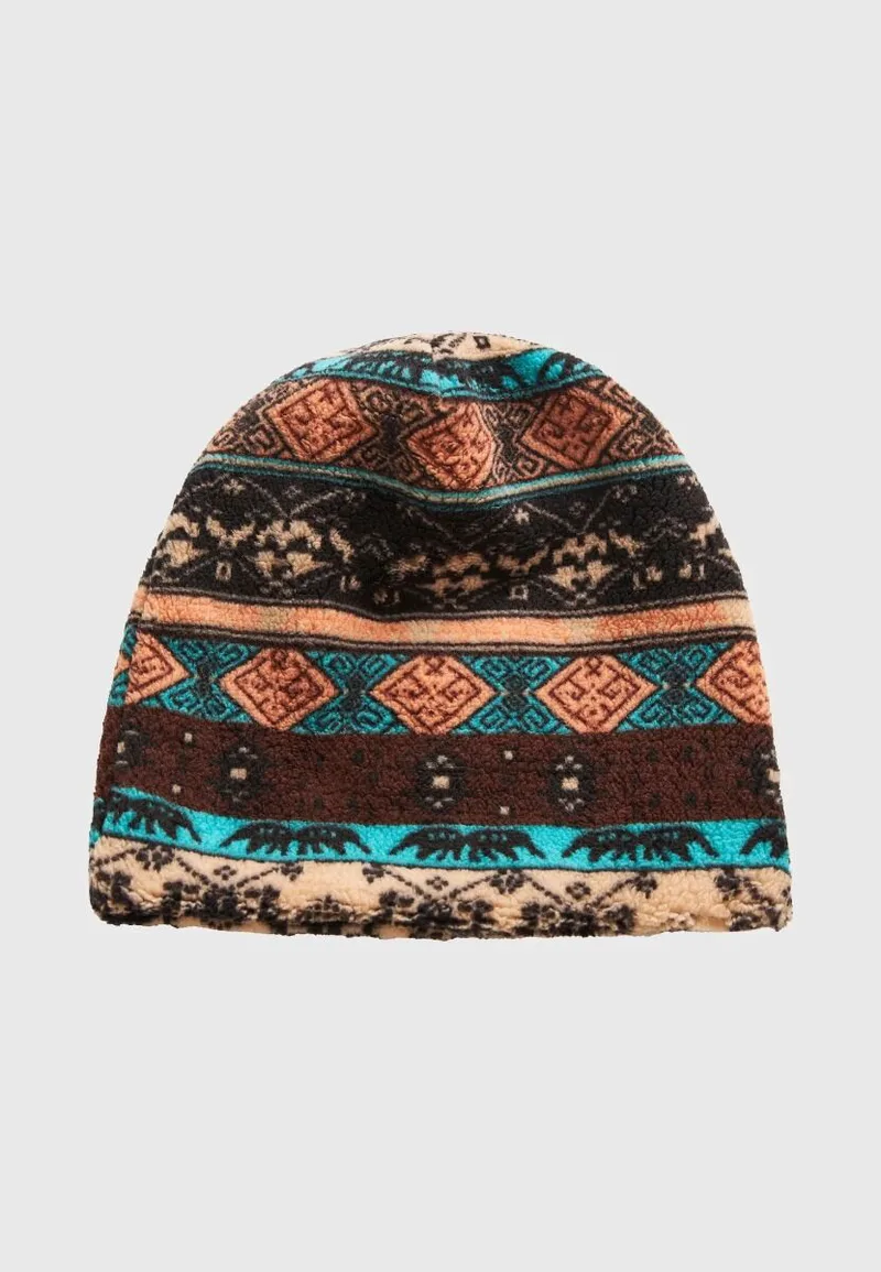 Funky Buddha Ανδρικός σκούφος με vintage σχέδιο FBM012-019-10 Καφέ