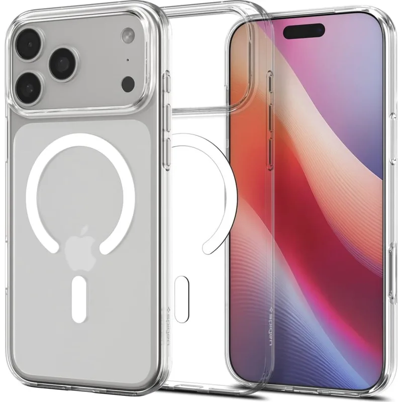 Θήκη iPhone 17 Pro Max Spigen Liquid Crystal MagFit Ανθεκτική Σιλικόνης με MagSafe - Clear / White (ACS10394)