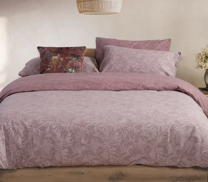 Σετ Παπλωματοθήκη Μονή 2 Τεμαχίων Nef-Nef Dazier Mauve 170x240