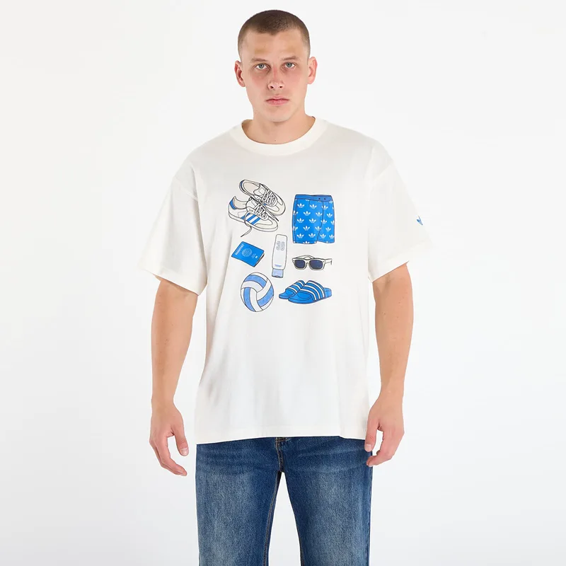 T-shirt adidas Stuff Tee Off White XL