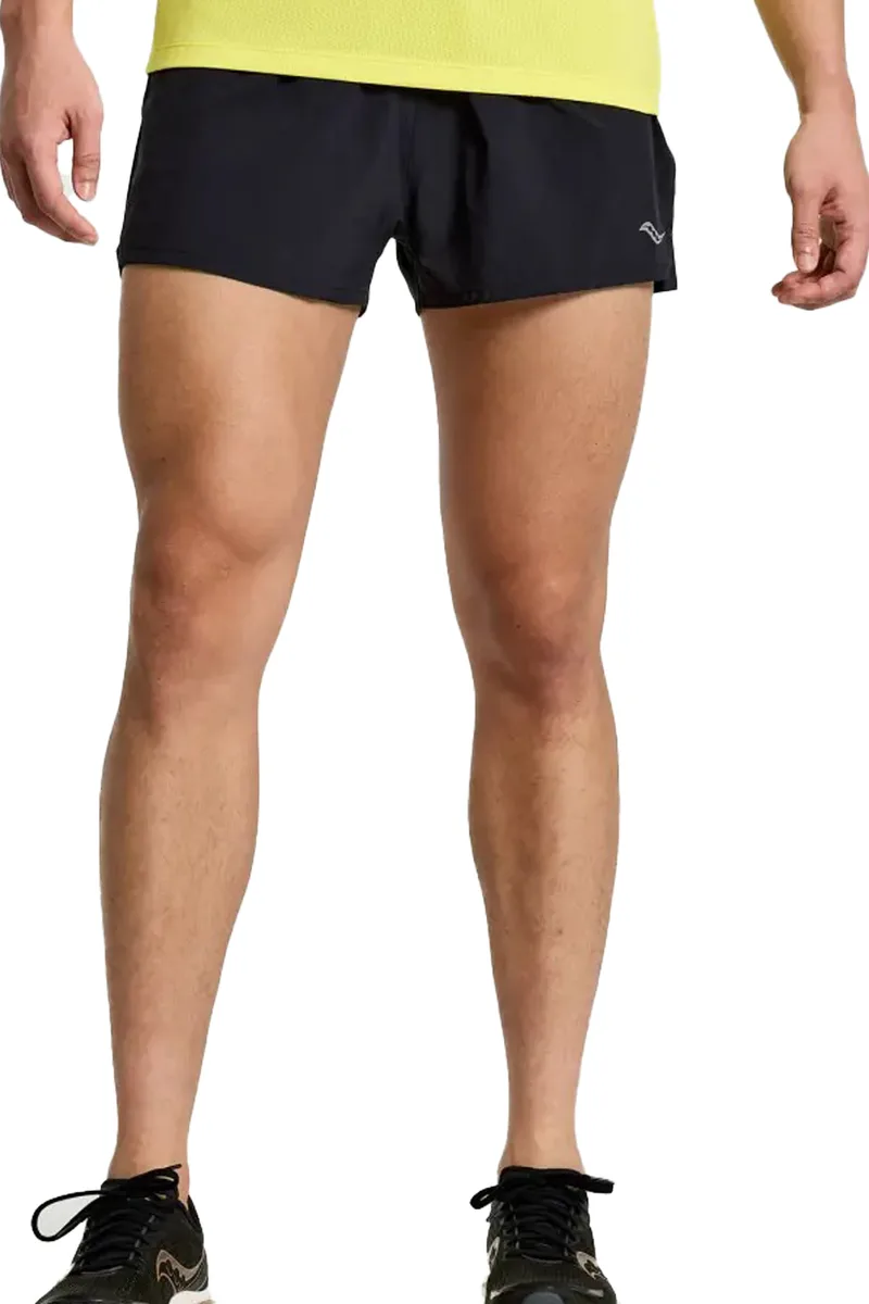 Σορτς Saucony Outpace 2.5 Split SAM800326-BK Ανδρικό