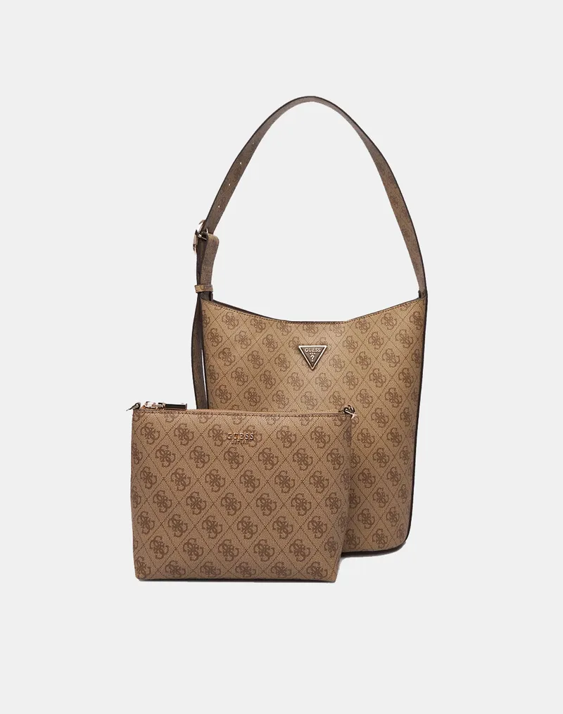GUESS MERIDIAN II BUCKET ΤΣΑΝΤΑ ΓΥΝΑΙΚΕΙΟ HWSG6974040-LTL SandyBrown