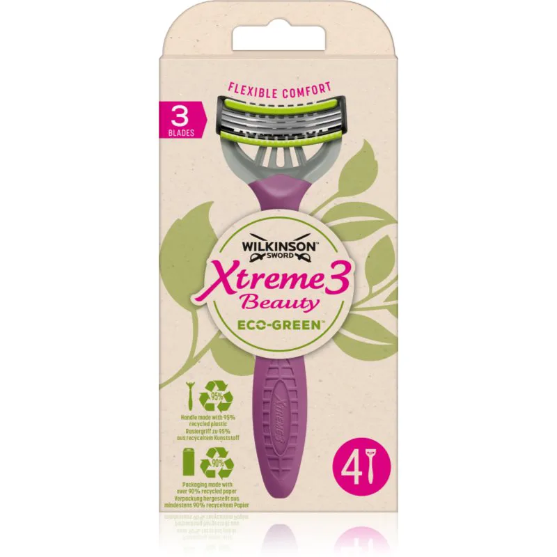 Wilkinson Sword Xtreme 3 Beauty Eco Green μιας χρήσεως ξυριστική μηχανή 4 τμχ