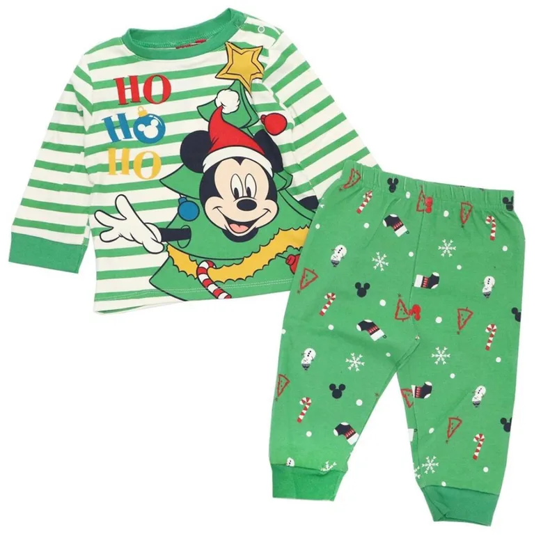 Πιτζάμα μπεμπέ μακό αγόρι Christmas Mickey Mouse-VH0348-GREEN