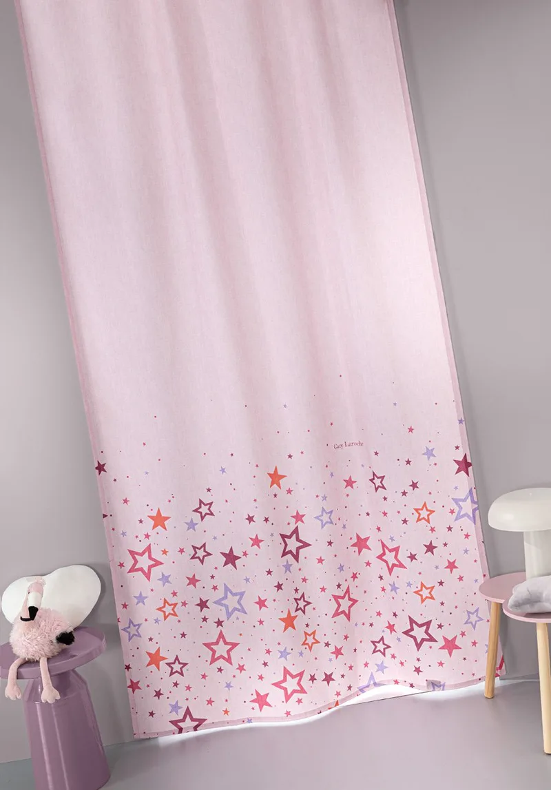 Παιδική Κουρτίνα Guy Laroche Bebe Starland Ροζ 145x270