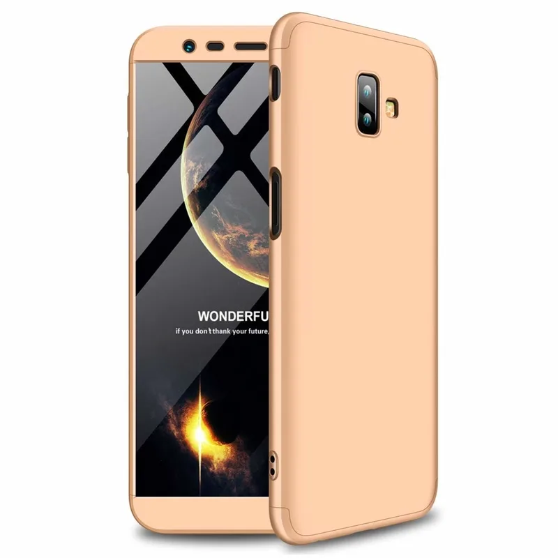 GKK Θήκη Hybrid Full Body 360° Samsung Galaxy J6 Plus 2018 - Χρυσό (44494)