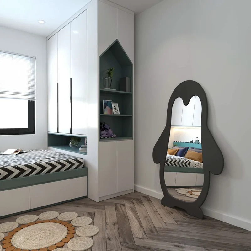 Καθρέπτης Δαπέδου Penguin - Black 985Etr1132 (90x150 cm)