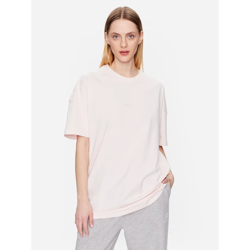 New Balance T-Shirt Athletics Nature WT23556 Ροζ Relaxed Fit
