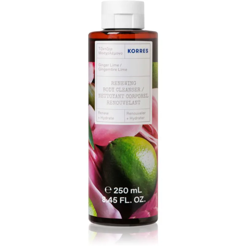 Korres Ginger Lime ενυδατικό τζελ ντους 250 ml