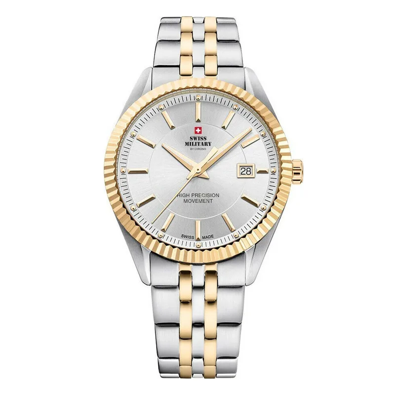 SWISS MILITARY by Chrono Gents Two Tone Stainless Steel Bracelet SM34065.05