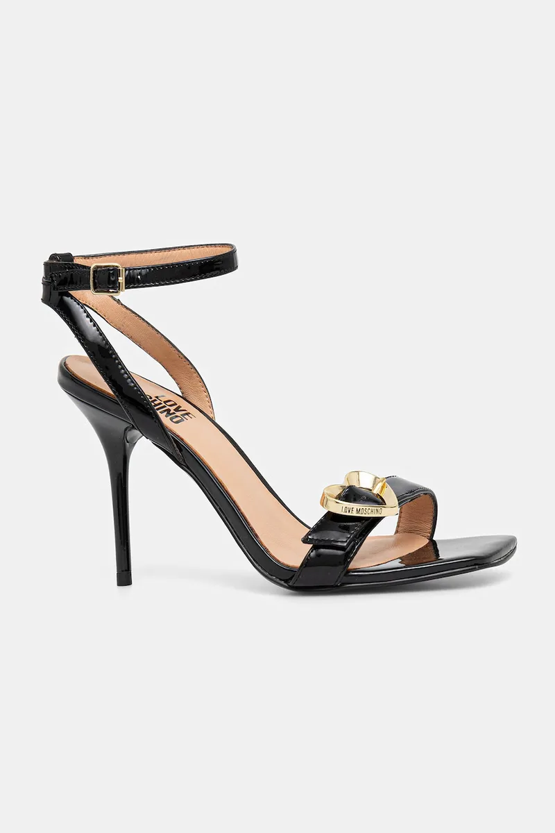 Love Moschino Δερμάτινα πέδιλα Love Moschino