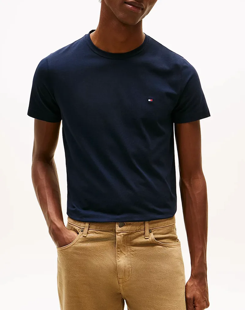 TOMMY HILFIGER CORE STRETCH SLIM C-NECK TEE MW0MW27539-DW5 NavyBlue
