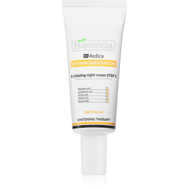 Bielenda Dr. Medica Overpigmentation κρέμα προσώπου νύχτας με απολεπιστική δράση 30 ml