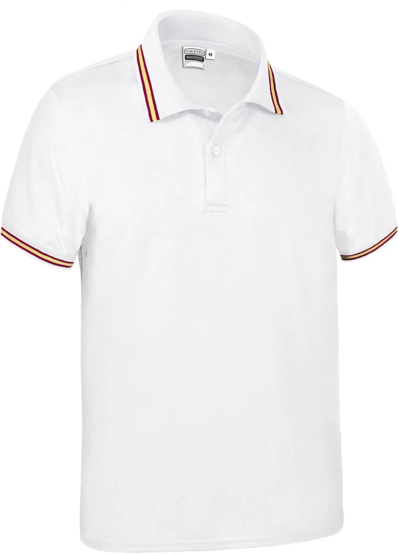 Κοντομάνικο Polo Shirt MAASTRICHT Valento POVAMAABE White-Spanish Flag