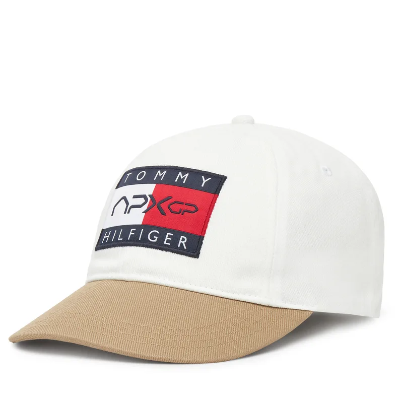 Καπέλο Jockey Tommy Hilfiger F1 Movie AM0AM13966 Λευκό