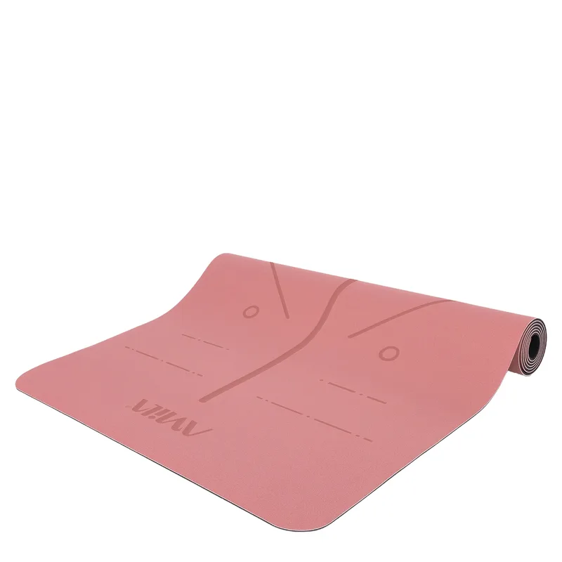 Στρώμα Yoga Pilates Trinity PU 183x65x0.4cm Rose Ροζ