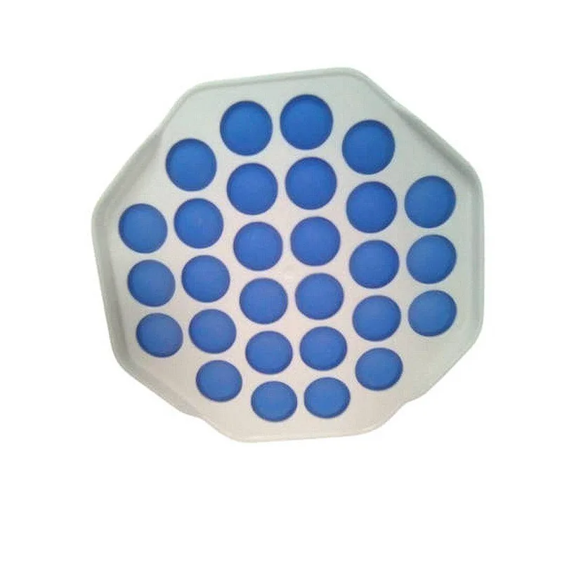 POP IT FIDGET ΣΚΛΗΡΗ ΠΑΛΕΤΑ ΠΟΛΥΓΩΝΟ ΜΠΛΕ