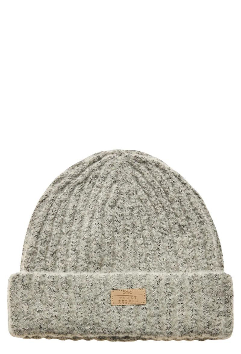 Σκούφος Funky Buddha Cable Knit FBM010-070-10-BEIGE Ανδρικό