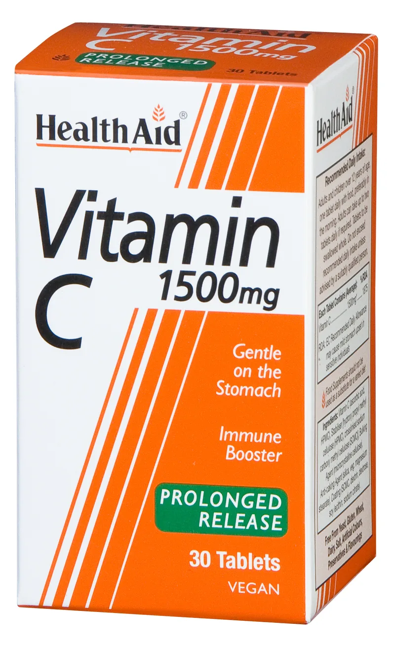 HEALTH AID Vitamin C 1500mg Prolonged Release 30 Ταμπλέτες