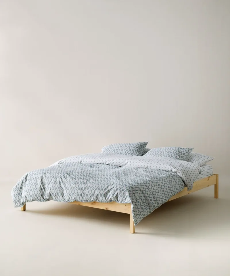 Κουβερλί Μονό Kentia Trubi 1 Petrol-Μπεζ- White 160x240