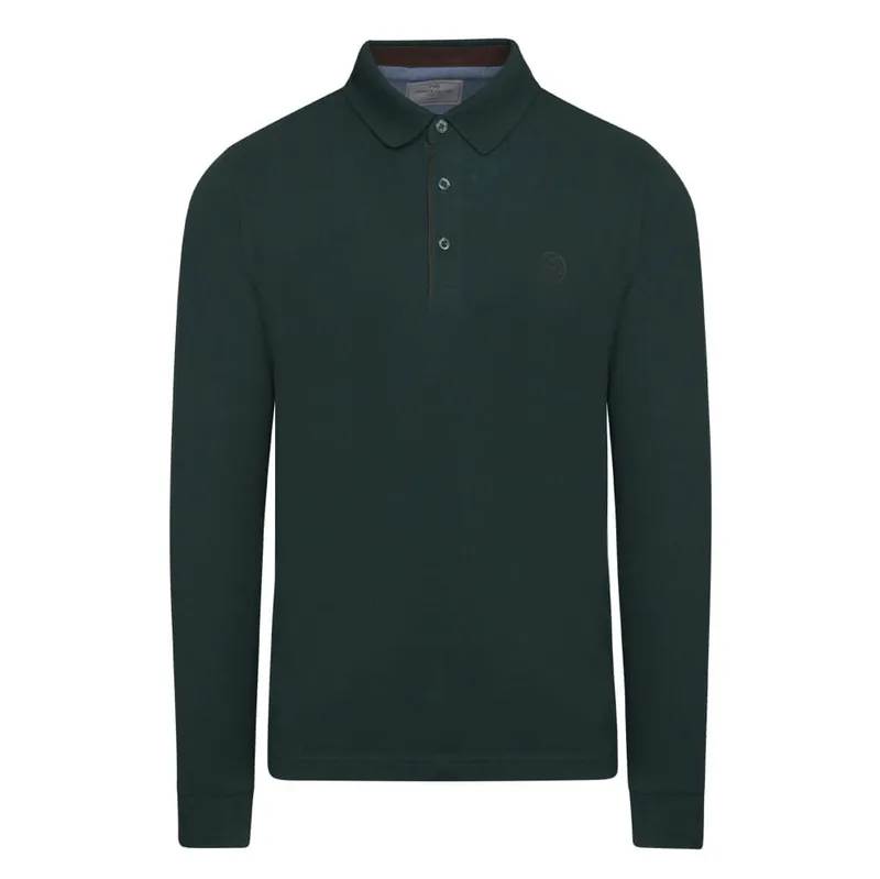 Signature Long Sleeve Polo Πράσινο (Modern Fit) New Arrival