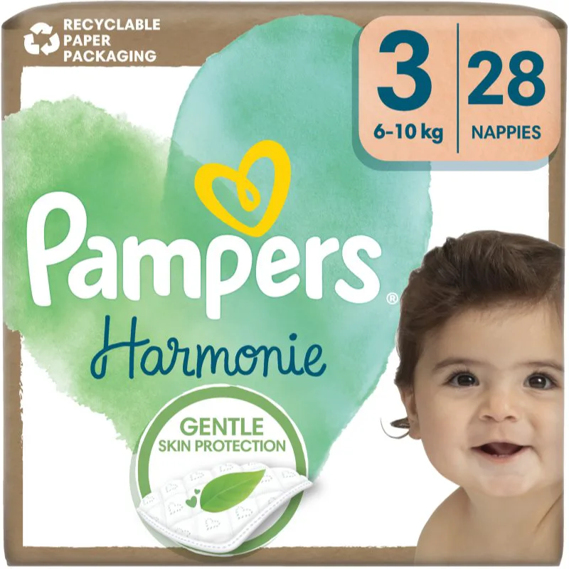 Pampers Harmonie Size 3 πάνες μίας χρήσης 6-10 kg 28 τμχ