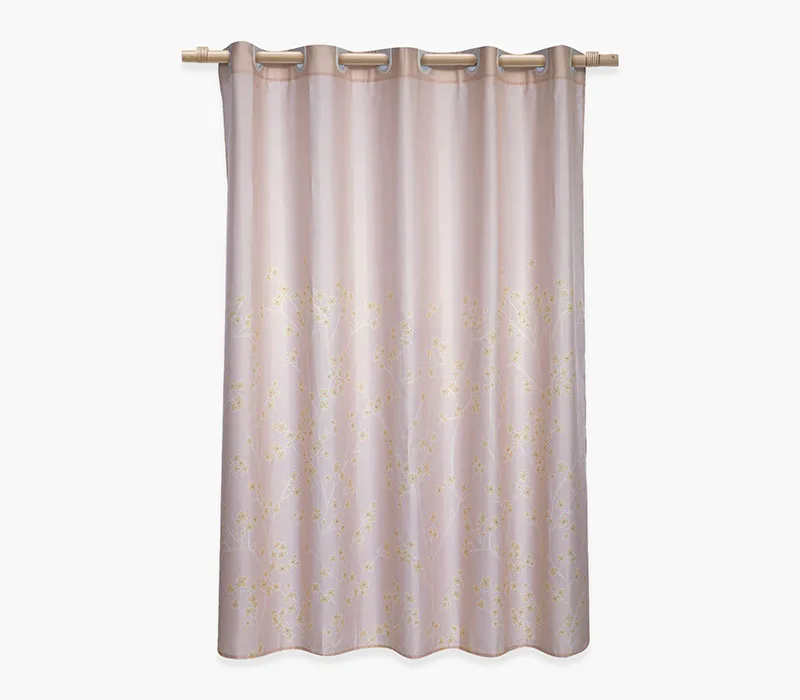 Κουρτίνα Μπάνιου 180x180 Nef-Nef Homeware FLORIVA Μπεζ