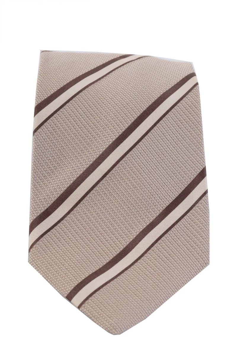 ARMANI COLLEZIONI ΓΡΑΒΑΤΑ 9,5CM ΡΙΓΕ ΜΠΕΖ
