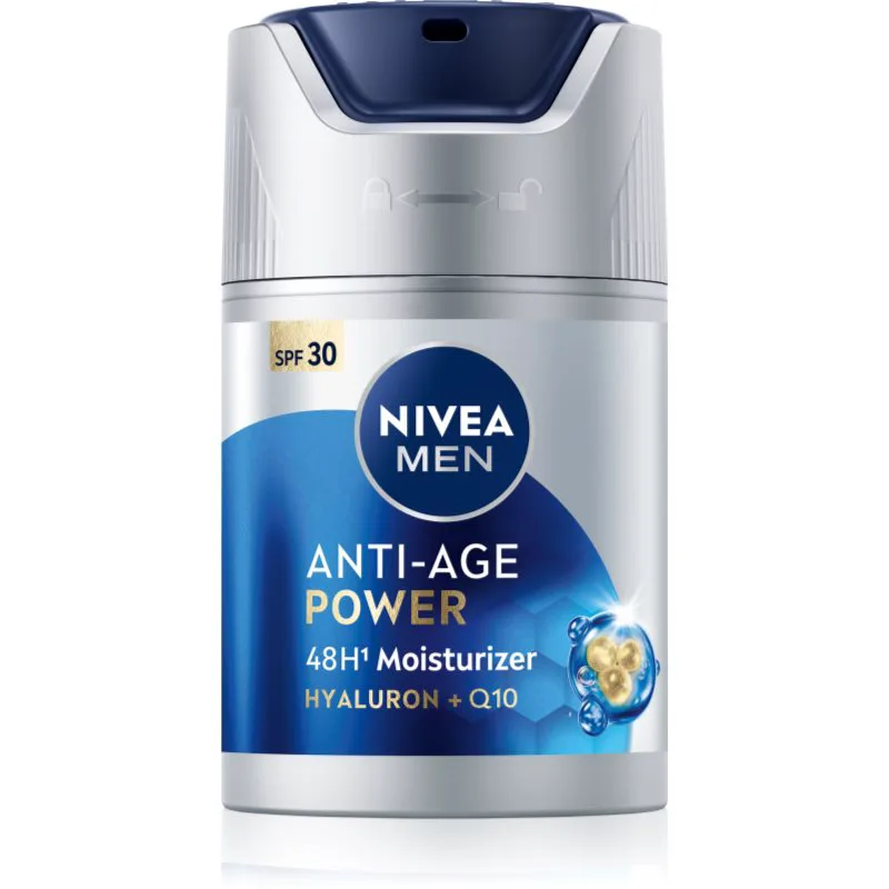 NIVEA MEN Anti-Age Power εντατικά ενυδατική κρέμα κατά των ρυτίδων SPF 30 50 ml