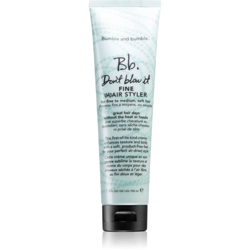 Bumble and bumble Don't Blow It Fine (H)air Styler ενυδατική φροντίδα χωρίς ξέβγαλμα για λεπτά μαλλιά 150 ml