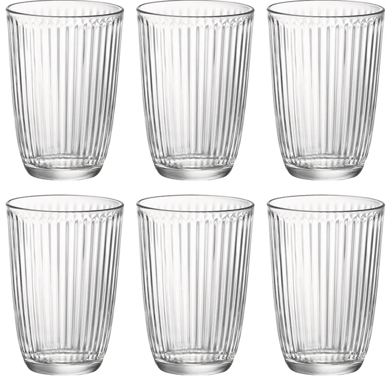 Bormioli Rocco Ποτήρι Νερού - Αναψυκτικού Line 390ml Σετ 6τμx.