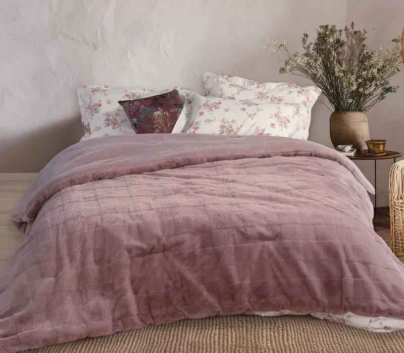 Κουβερτοπάπλωμα Υπέρδιπλο Nef-Nef Wane Mauve 240x220