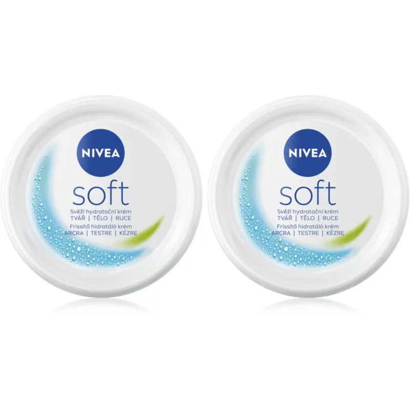 NIVEA Soft φρέσκια ενυδατική κρέμα επωφελής συσκευασία