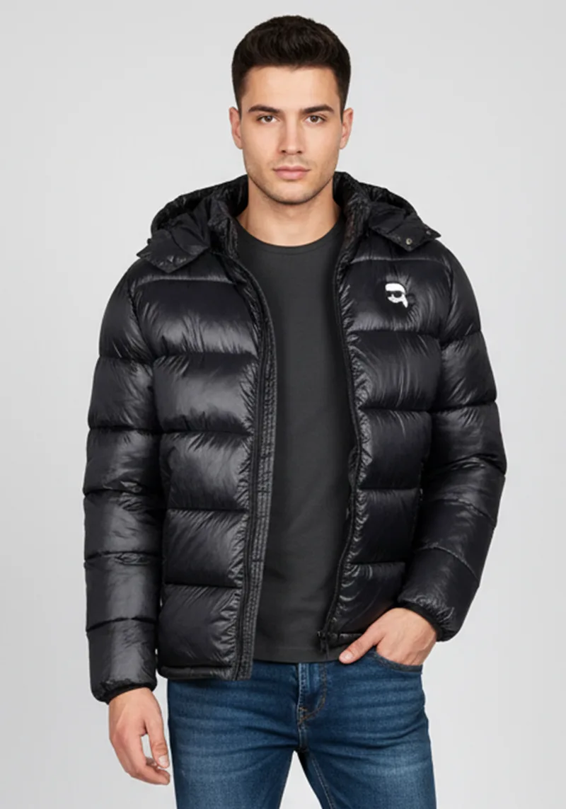 Karl Lagerfeld Μπουφάν της σειράς Hooded Blouson - 505022 554590 990 Black