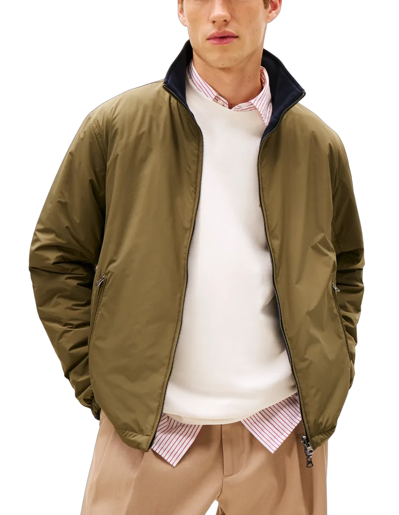 Ανδρικό Μπουφάν Διπλής Όψεως Χακί/Navy Μπλε Tommy Hilfiger MW0MW41862-RBN
