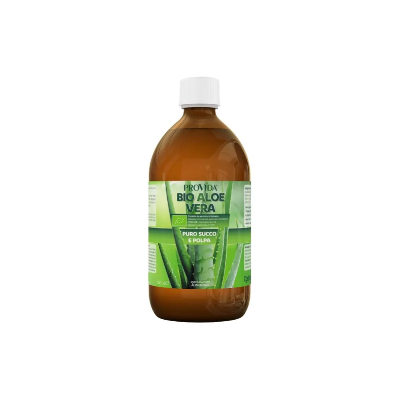 Optima naturals Provida Organic Aloe Vera Juice and Pulp, 500 ml