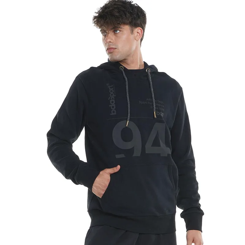 MEN'S SPORT OVERHEAD HOODIE 063123 BLACK